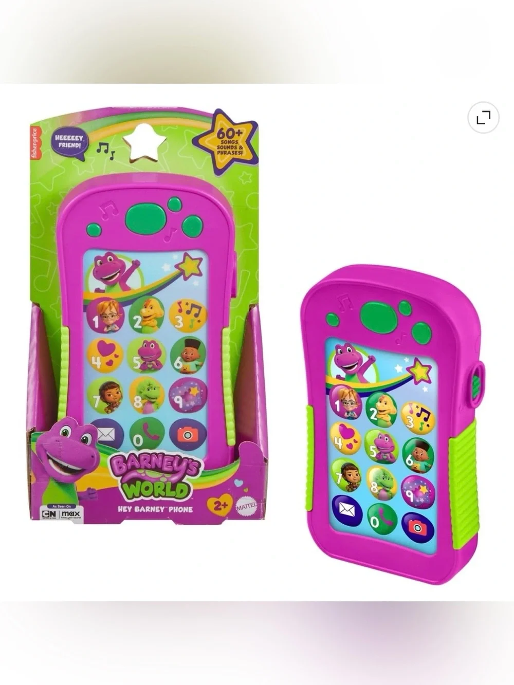Fisher-Price Barney’s World Hey Barney Phone Musical Toddler Toy